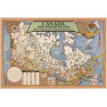 Canada. Macdonald Gill, Canada and Newfoundland Their Natural and Industrial Resouces, 1942