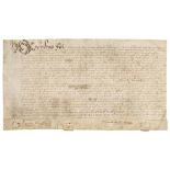 * Catesby (Robert, 1573-1605). Document signed, 1 May 1594