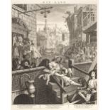 * Hogarth (William). A collection of 45 engravings, mostly 19th century