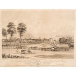 * Stafford. Burn (H.), ..., This View of Stafford from the Railway Station Bridge..., 1845