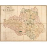 Durham. Hobson (W. C.), Map of the County Palatine of Durham..., circa 1840