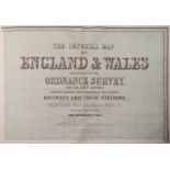 Bartholomew (John). The Imperial Map of England & Wales..., circa 1870
