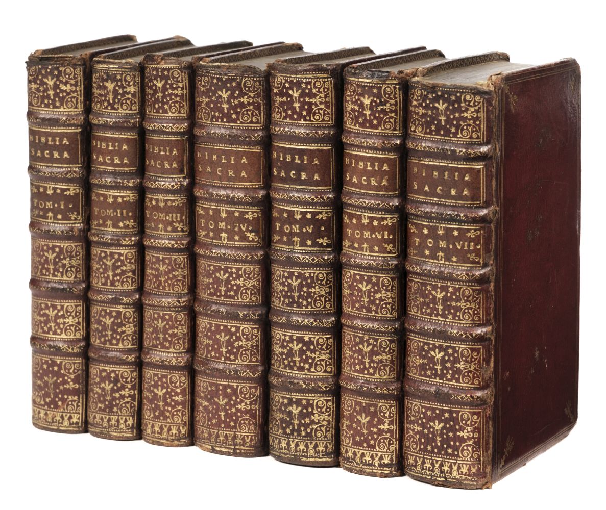 Bible [Latin]. Biblia Sacra vulgatae editionis, 7 vols., Paris: Fredericum Leonard, 1705