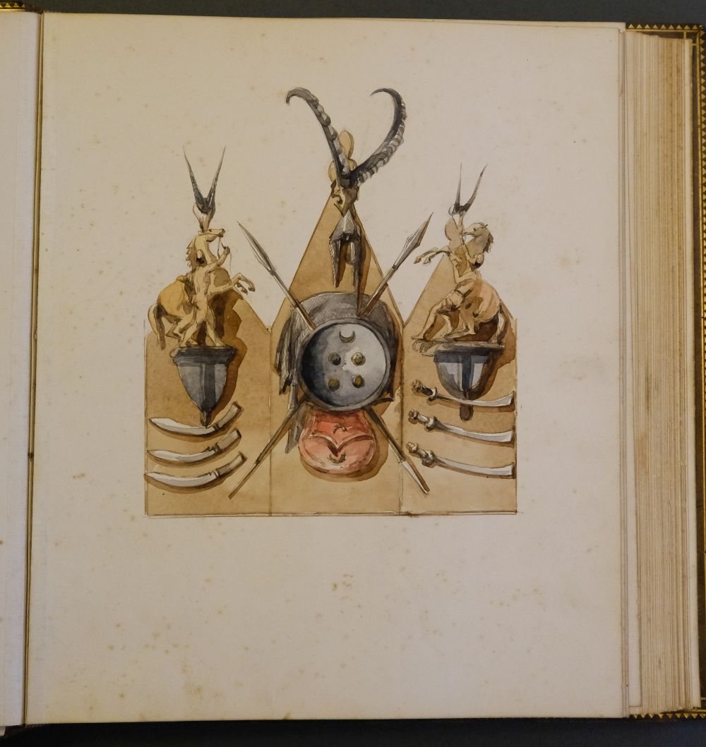 D'Oyly (Charles). Armoury Book, circa 1860 - Image 18 of 26