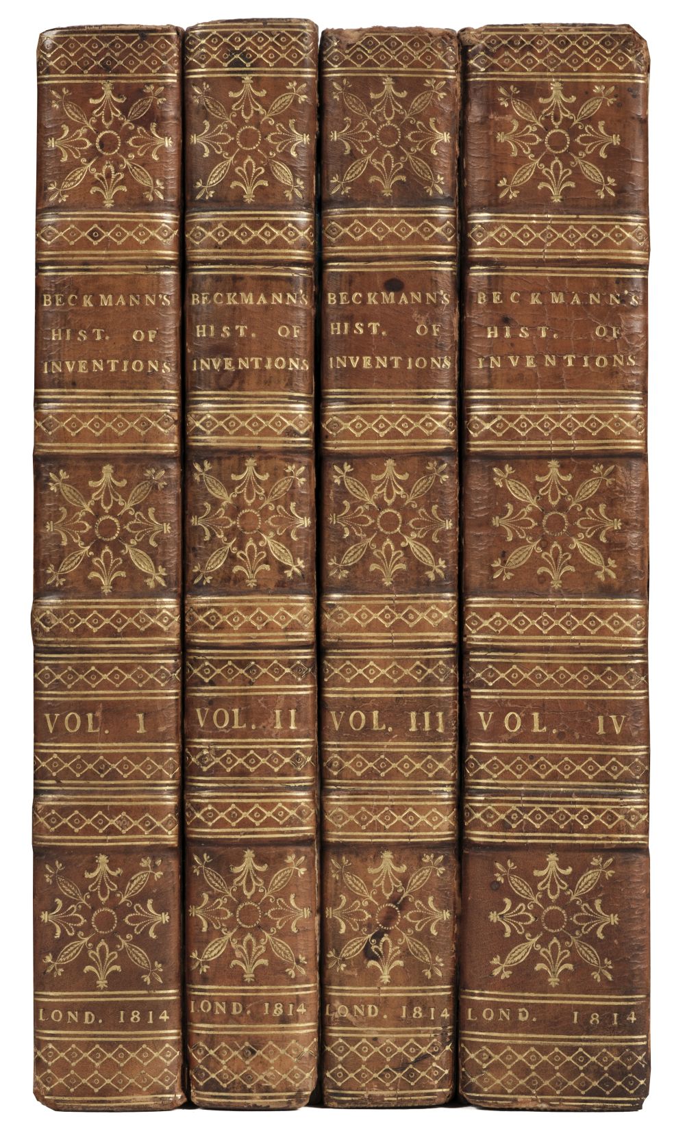 Beckman (John). A History of Inventions and Discoveries, 4 volumes, 2nd edition, 1814