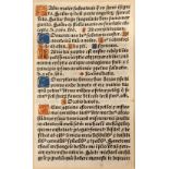 Incunabula Leaves. A group of 18 printed leaves from various incunabula, circa 1470s/1490s,