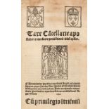 Catholic Church Taxation. Taxe cancellarie apostolice... , Paris, 1520