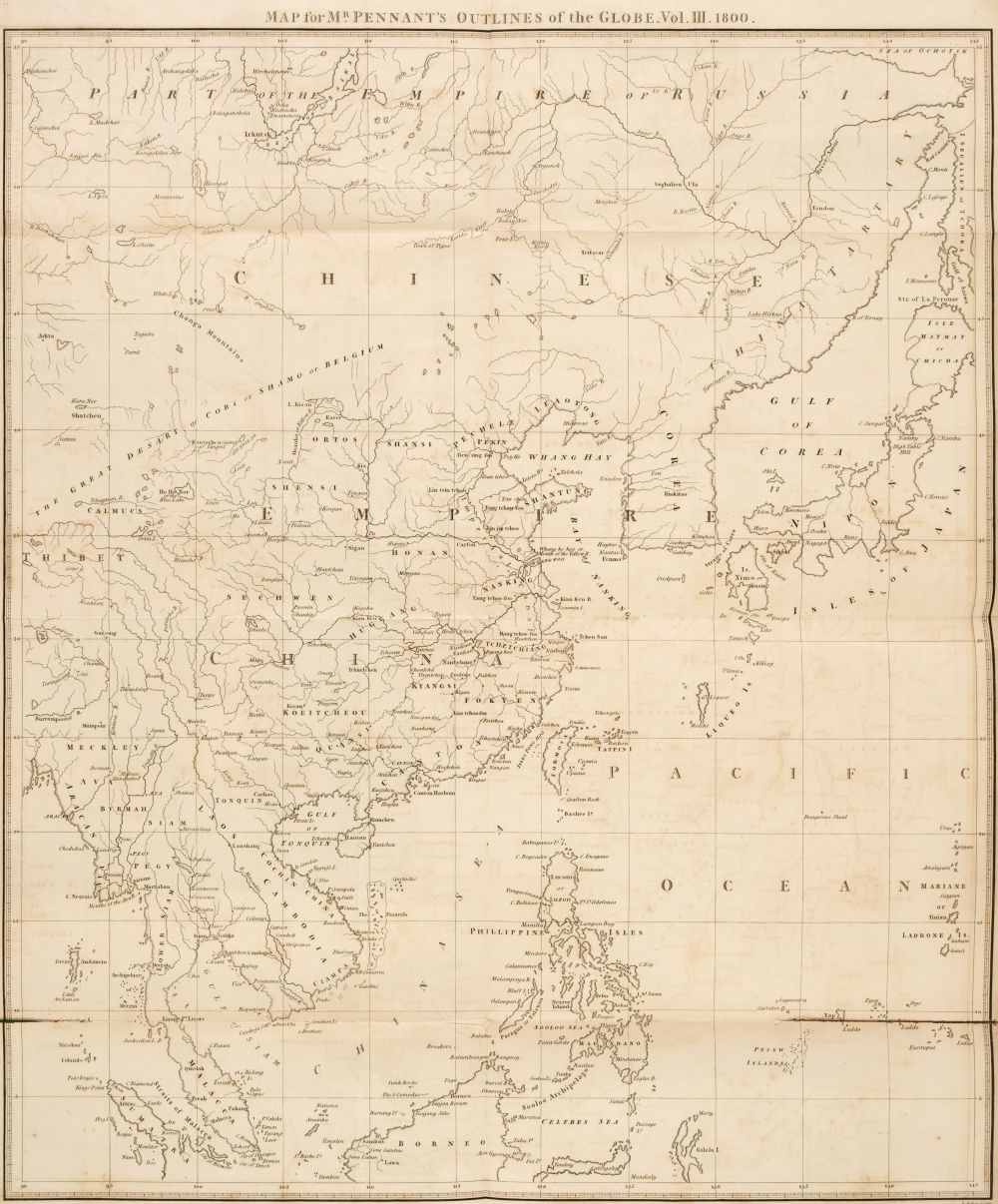 Pennant (Thomas). View of India..., China, & Japan (Outlines of the Globe, vol. 3 only), 1800