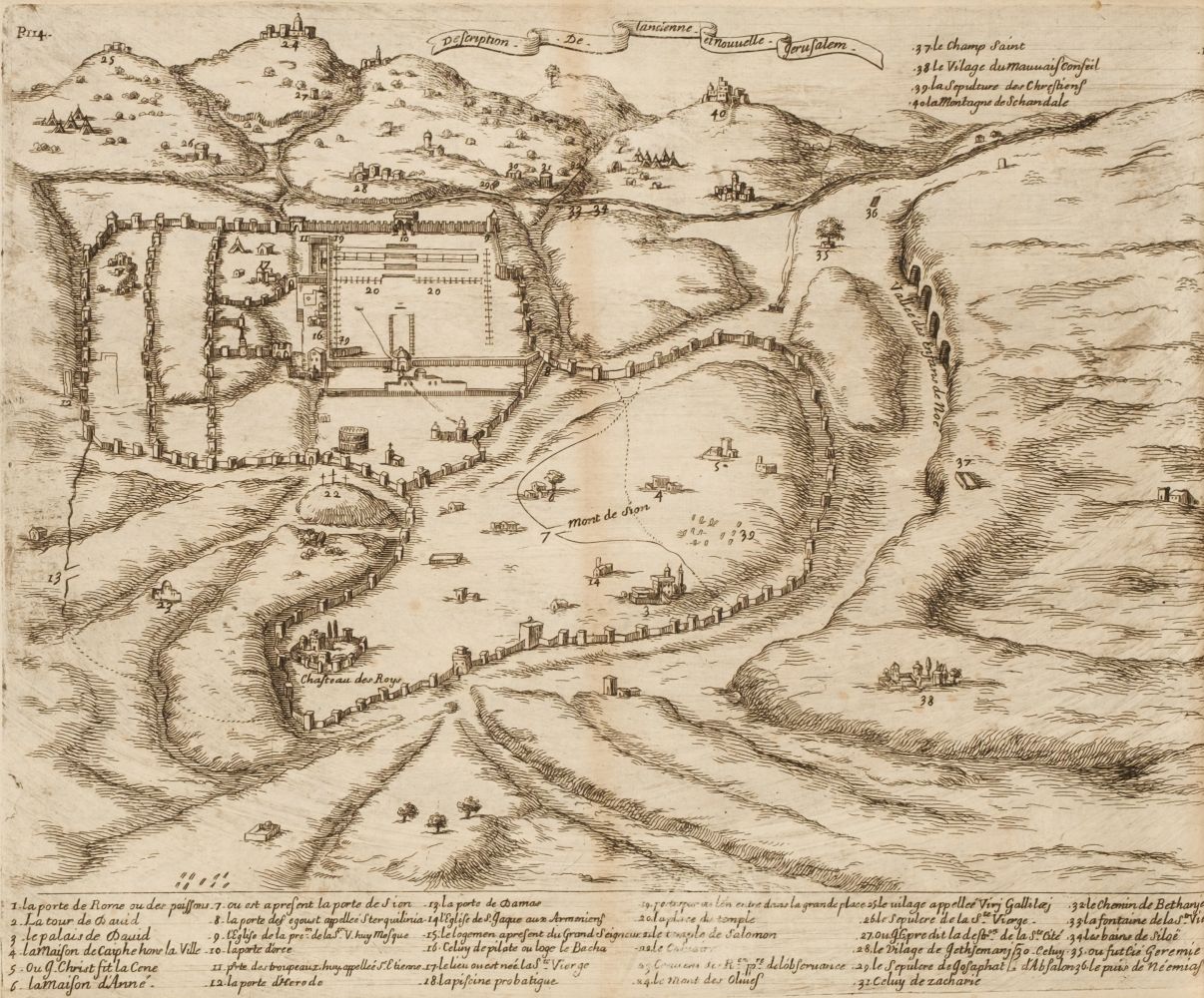 Goujon (Jacques). Histoire et Voyage de la Terre-Sainte, 2nd edition, 1671