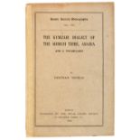 Thomas (Bertram). The Kumzari Dialect of the Shihuh Tribe, Arabia, and a Vocabulary, 1930