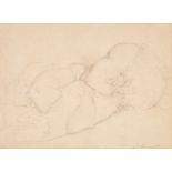 * Linnell (John, 1792-1882), Study of a Sleeping Baby, graphite on wove paper
