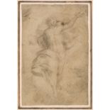 * Lanfanco, Giovanni (1582-1647), Attributed to. A Study for the Transfiguration, black chalk