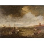 * Dutch School, 17th Century School, Dutch galleons on choppy seas