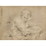 * Maratta, Carlo (1625-1713) A Seated Male Figure recto and a Family Group verso