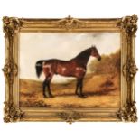 * Calvert (Henry, 1798-1869), Bay Stallion in an Open Landscape, oil on canvas