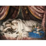 * Miniature painting. "Cleopatra" Queen of Egypt, circa 1820-1830