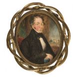 * English School. Portrait miniature of a gentleman, circa 1830