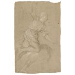 * Domenichino (1581-1641). Study of male figure, & Study of an angel, 17th century