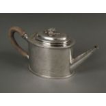 * Teapot. A George III silver teapot by William Turton, London 1783