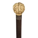 * Walking Stick. A Japanese ivory top cane, Meiji period