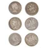 * Coins. George III and later silver crowns and other coins