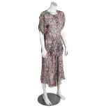 * Clothing. A 1930s georgette dress, & other early-mid 20th century garments