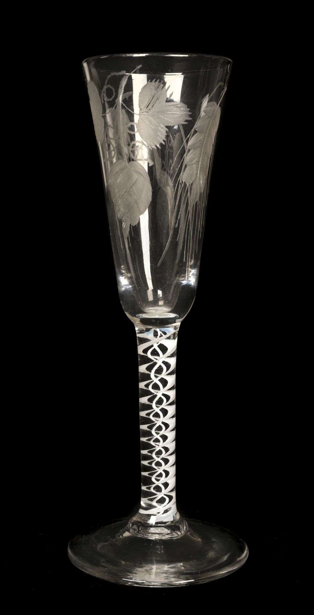 * Drinking Glass. An 18th-century drinking glass circa 1750