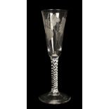 * Drinking Glass. An 18th-century drinking glass circa 1750