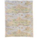 * Sleigh (Bernard 1872-1954). A Map of Fairland circa 1920 by Rosebank Fabrics