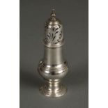 * Sugar Caster. A George III silver sugar caster