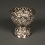 * Silver Bowl. A 19th-century Indian silver pedestal bowl