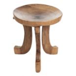 * Ethiopia. A Jimma carved wood stool