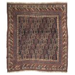 * Carpet. Iranian 'Afshar' woollen carpet, circa 1890
