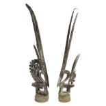 * Bamana. Tji-Wara Society Antelope Headdresses