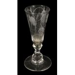 * Drinking Glass. An 18th-century ale glass
