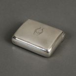 * Tobacco Box. An Edwardian silver tobacco box