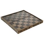 * Chess. A Regency period papier-mâché games board