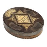 * Snuff Box. A 17th-century snuff box