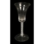 * Drinking Glass. An 18th-century drinking glass