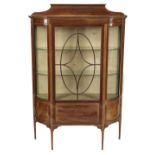 * Display Cabinet. An Edwardian glazed display cabinet