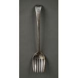 * Serving Fork. George III silver serving fork by Hester Bateman, 1788
