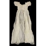 * Infant's clothing. A set of Victorian christening clothes worn by Lady Rodney's children