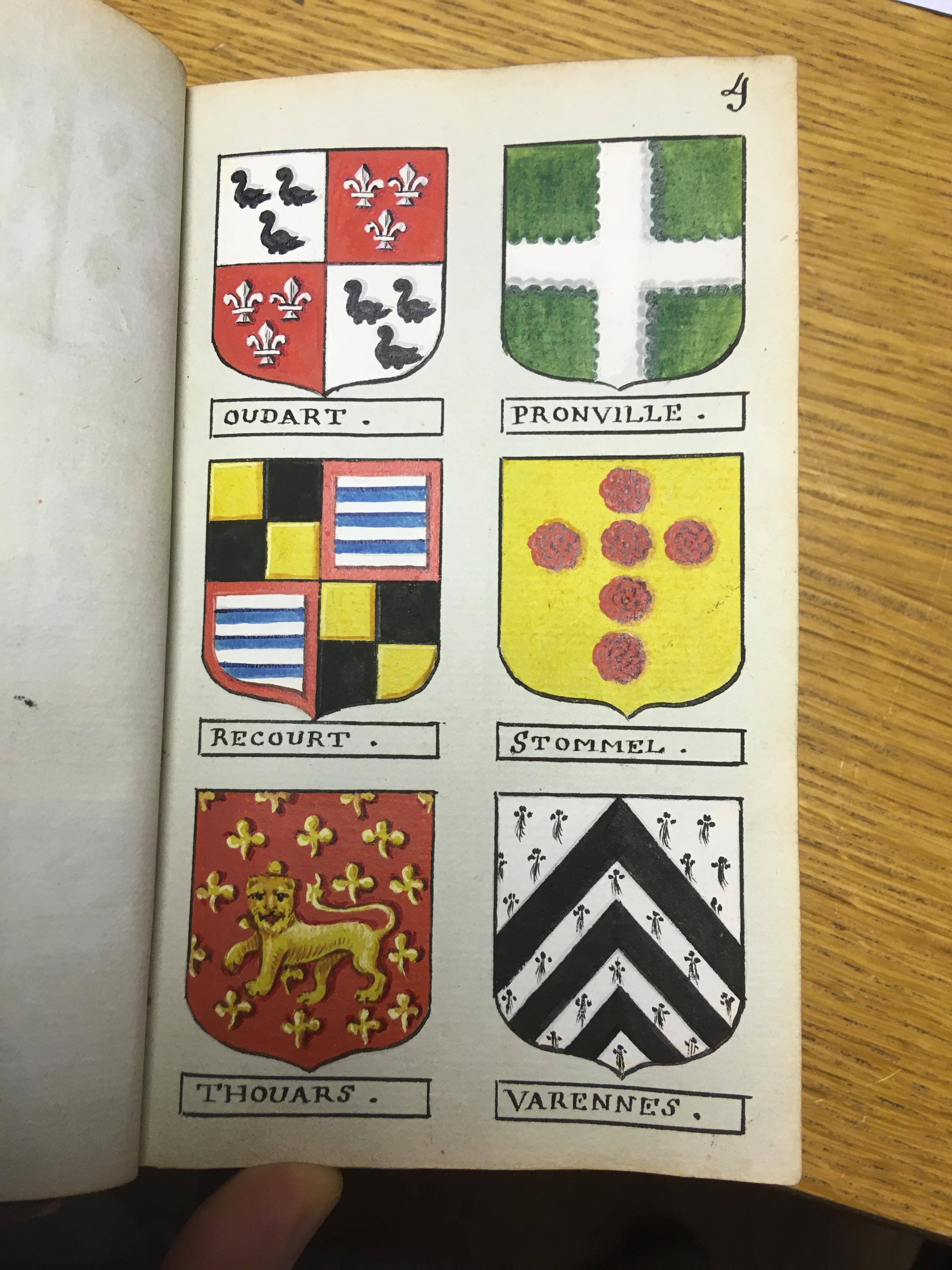 Heraldry. A volume containing 948 very finely hand-painted continental armorials, c. 1770 - Image 21 of 30