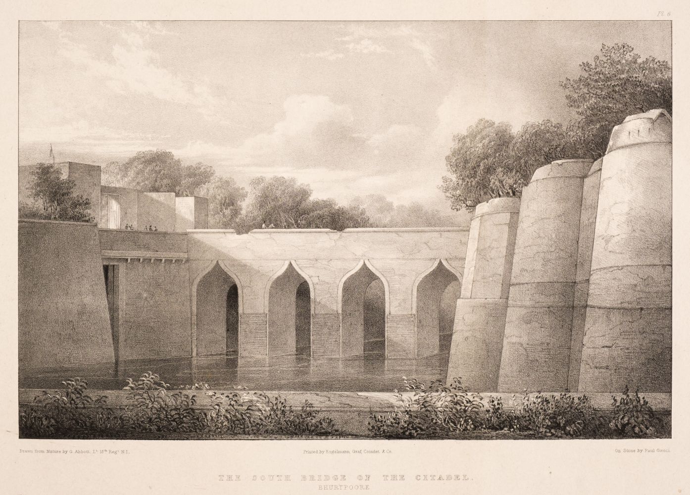 Abbott (George). Views of the Forts of Bhurtpoore & Weire, 1827