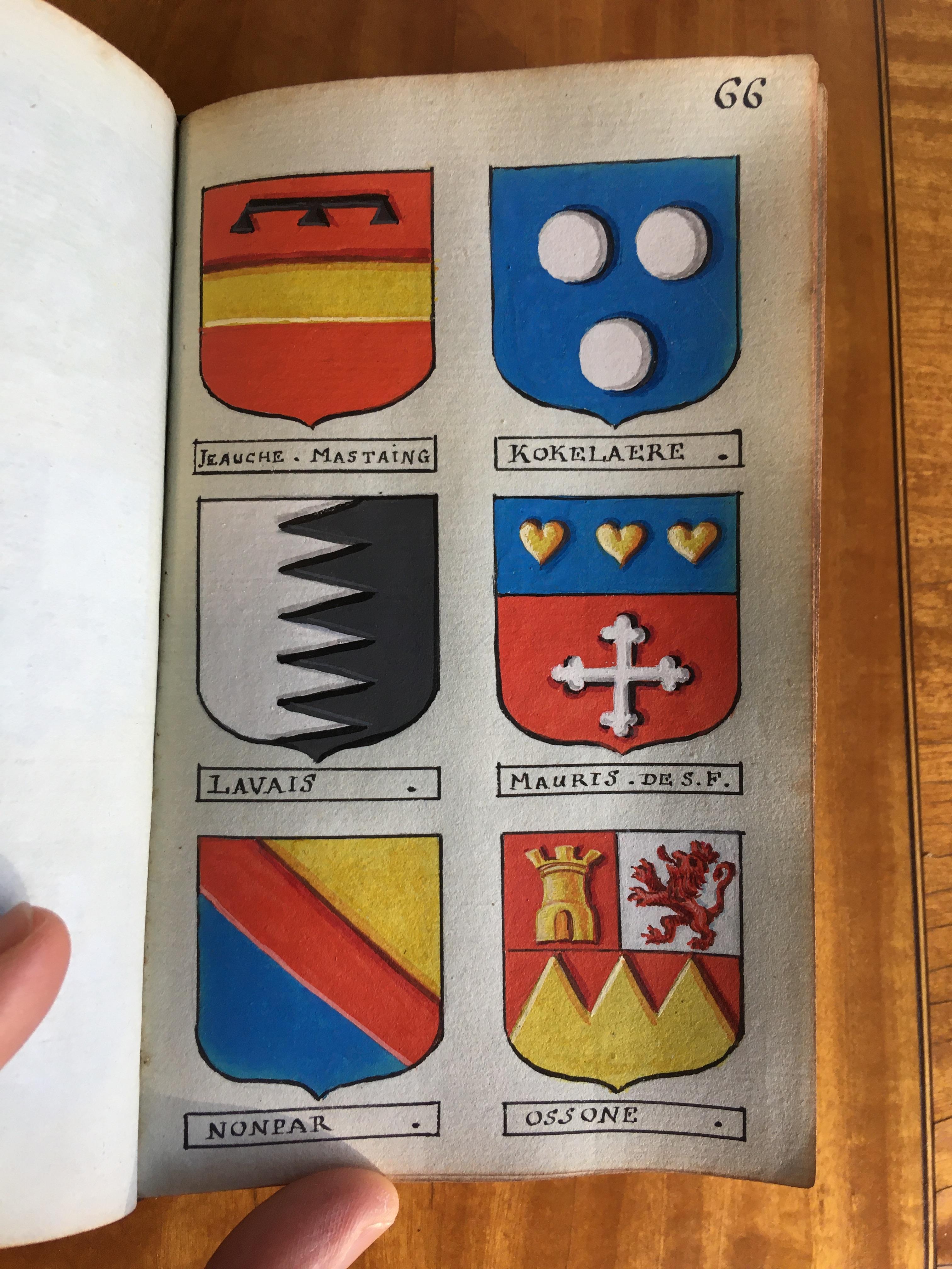 Heraldry. A volume containing 948 very finely hand-painted continental armorials, c. 1770 - Image 7 of 30