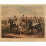 Military. Harris (John), 1st Life Guards. Band Passing in Review, Rudolph Ackerman, 1851