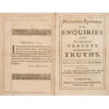 Browne (Thomas). Pseudoxia Epidemica, 1st edition, T.H. for Edward Dod, 1646