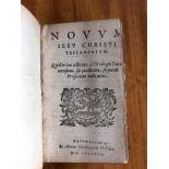 Bible [New Testament - Latin]. Novum Iesu Christi Testamentum, Antwerp: Christopher Plantin, 1584
