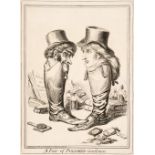 Gillray (James). A collection of 27caricatures. H. G. Bohn edition, circa 1849,