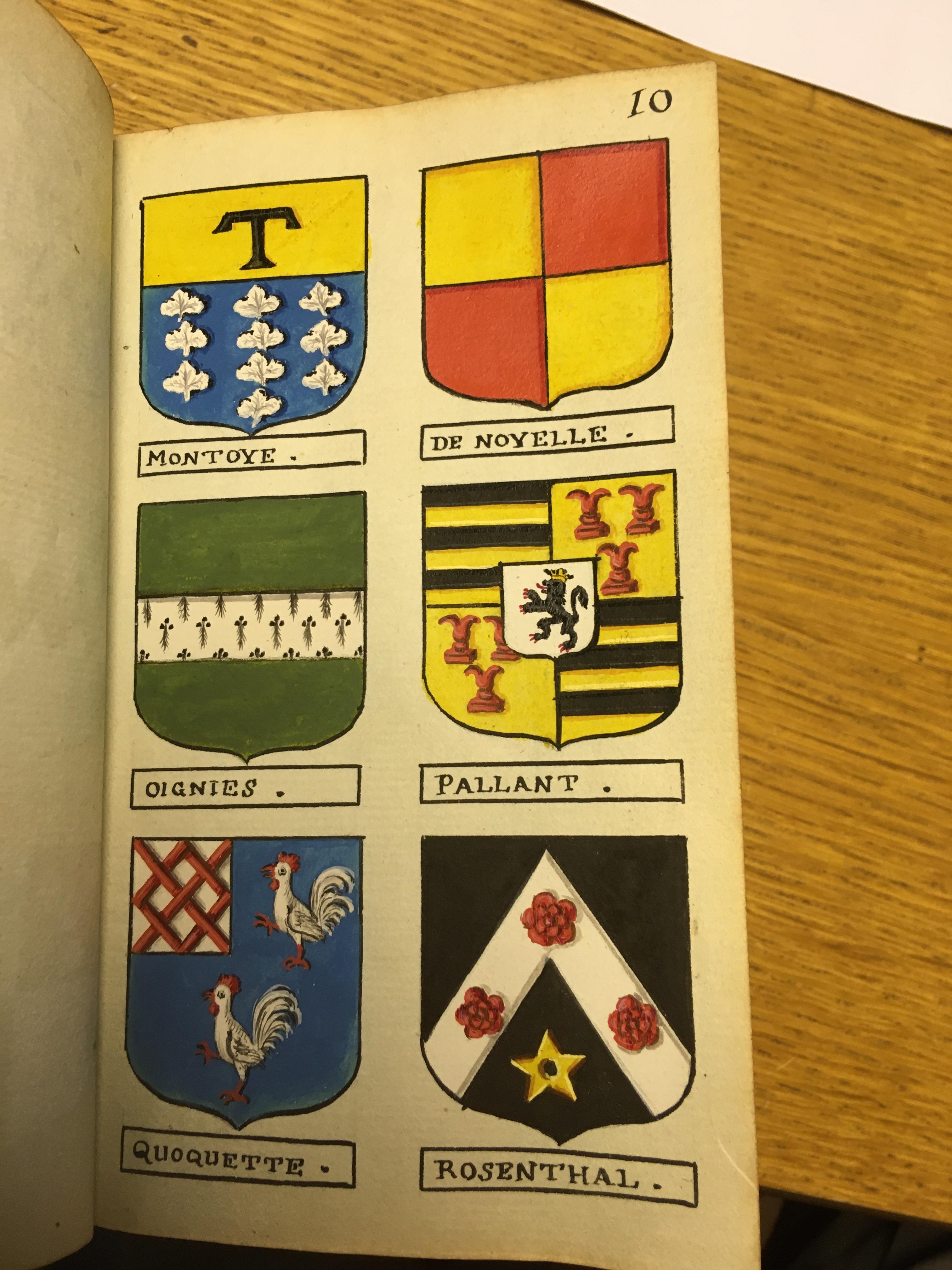 Heraldry. A volume containing 948 very finely hand-painted continental armorials, c. 1770 - Image 15 of 30